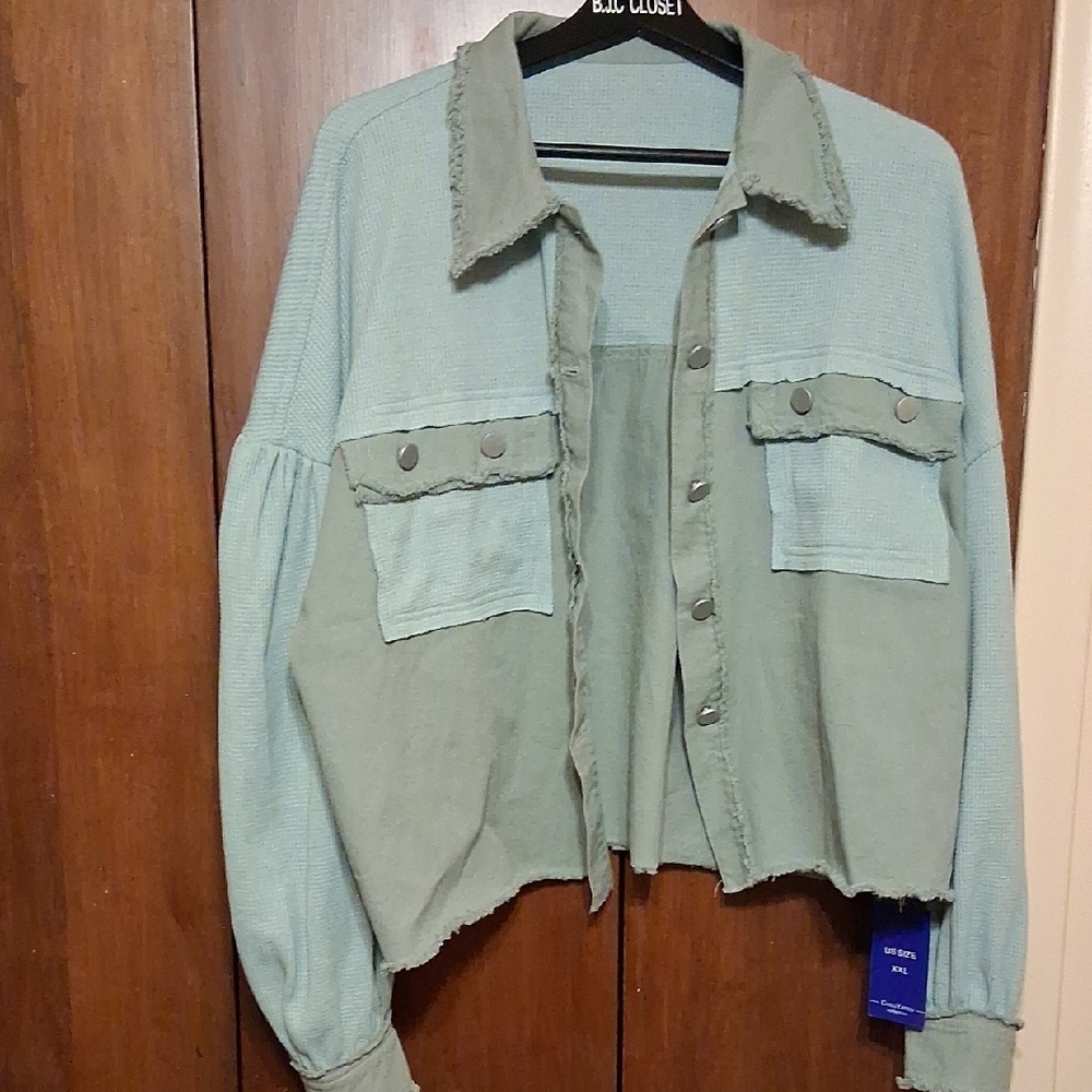 ChouYatou Oversized Shacket - Picture 3 of 14